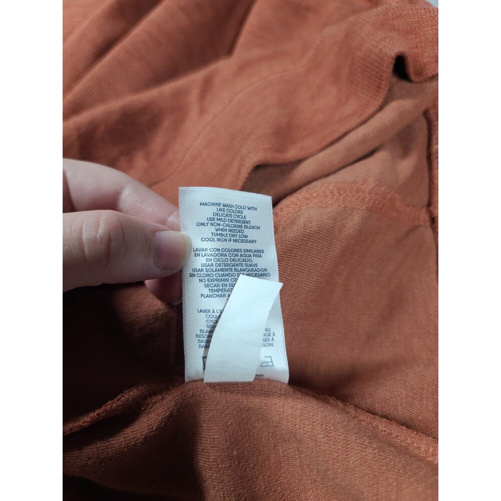 Gorpcore Heritage Classic Lands' End 1/4 zip pullover jacket Size large orange - Picture 8 of 9